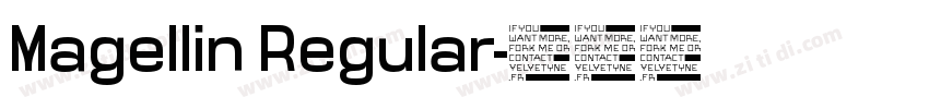 Magellin Regular字体转换